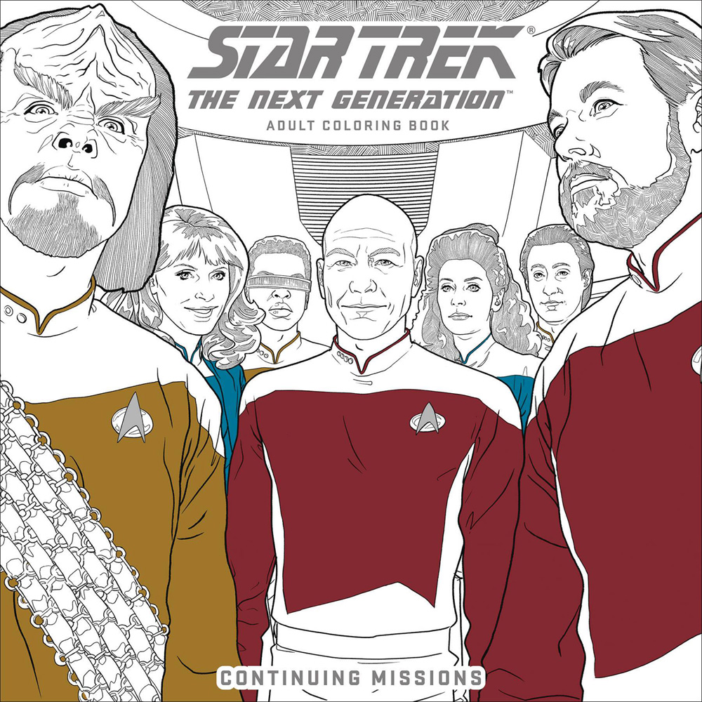 Image: Star Trek: The Next Generation Adult Coloring Book - Continuing Missions SC  - Dark Horse Comics