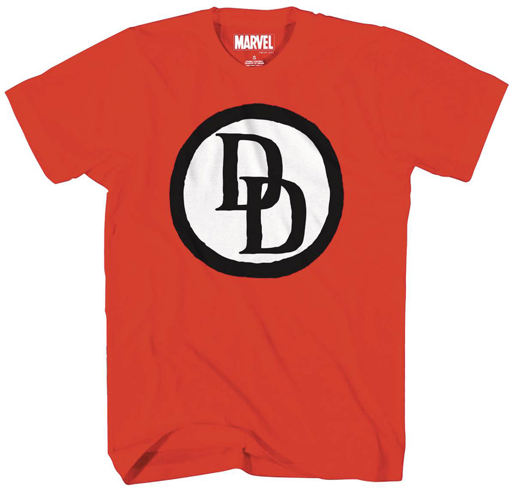 Image: Marvel T-Shirt: Daredevil Emblem [Red]  (L) - Mad Engine