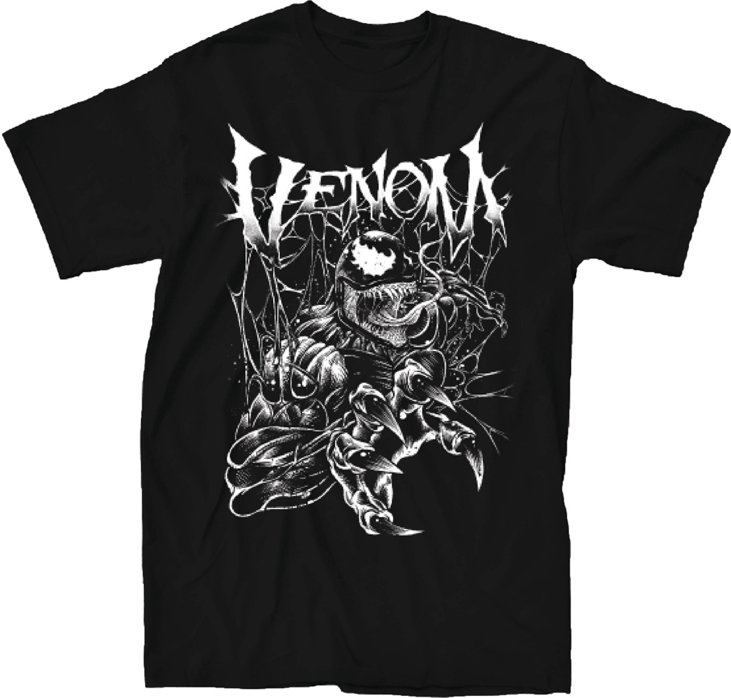 Image: Marvel T-Shirt: Venom Metal [Black]  (S) - Mighty Fine