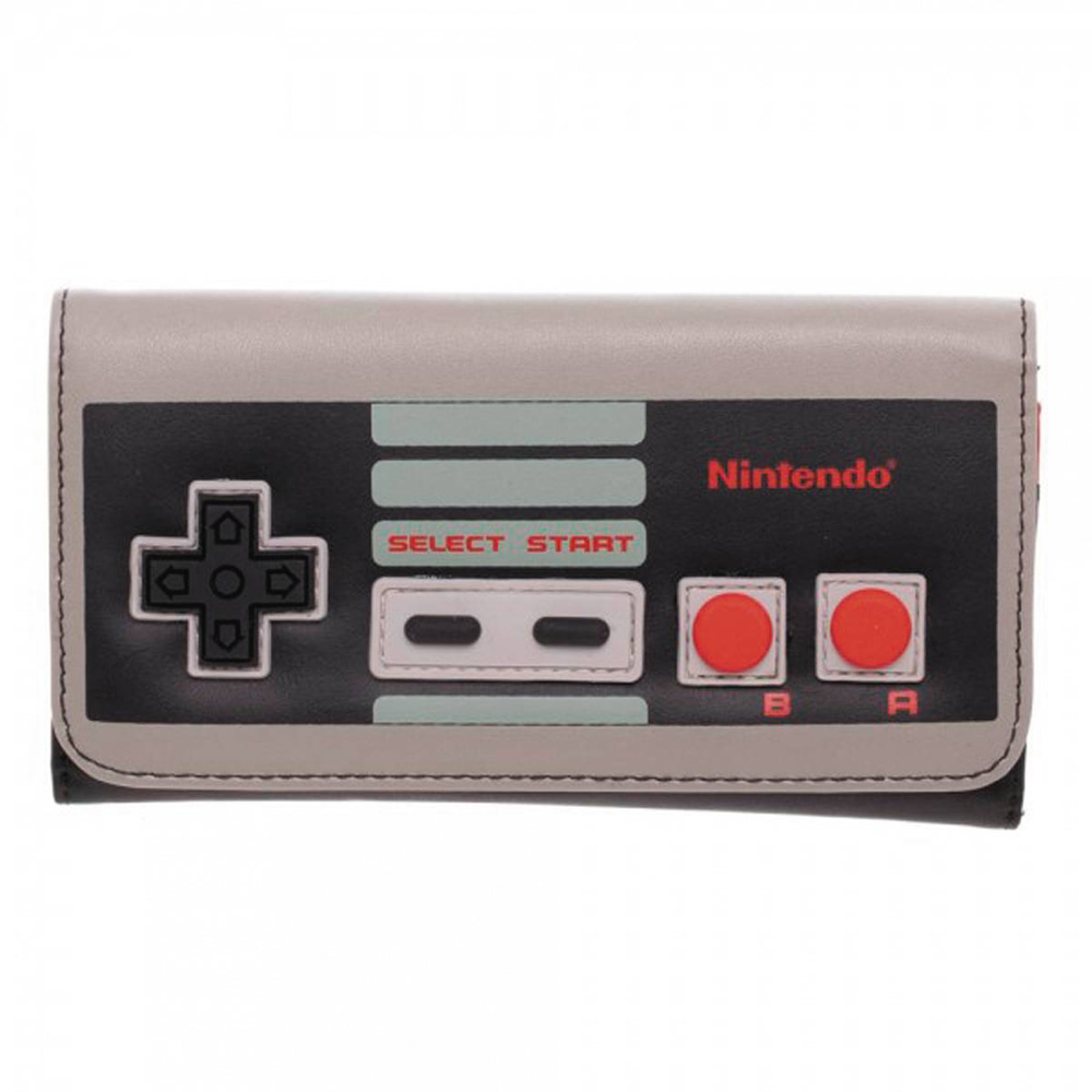 Image: Nintendo Wallet: NES Controller  (Zip Around) - Bioworld Merchandising