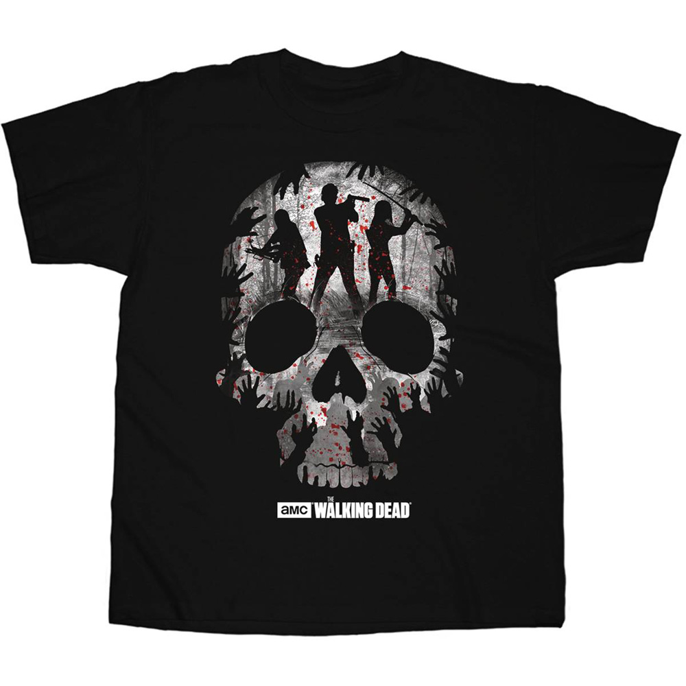 Image: Walking Dead T-Shirt: Skull Montage [Black]  (S) - Changes
