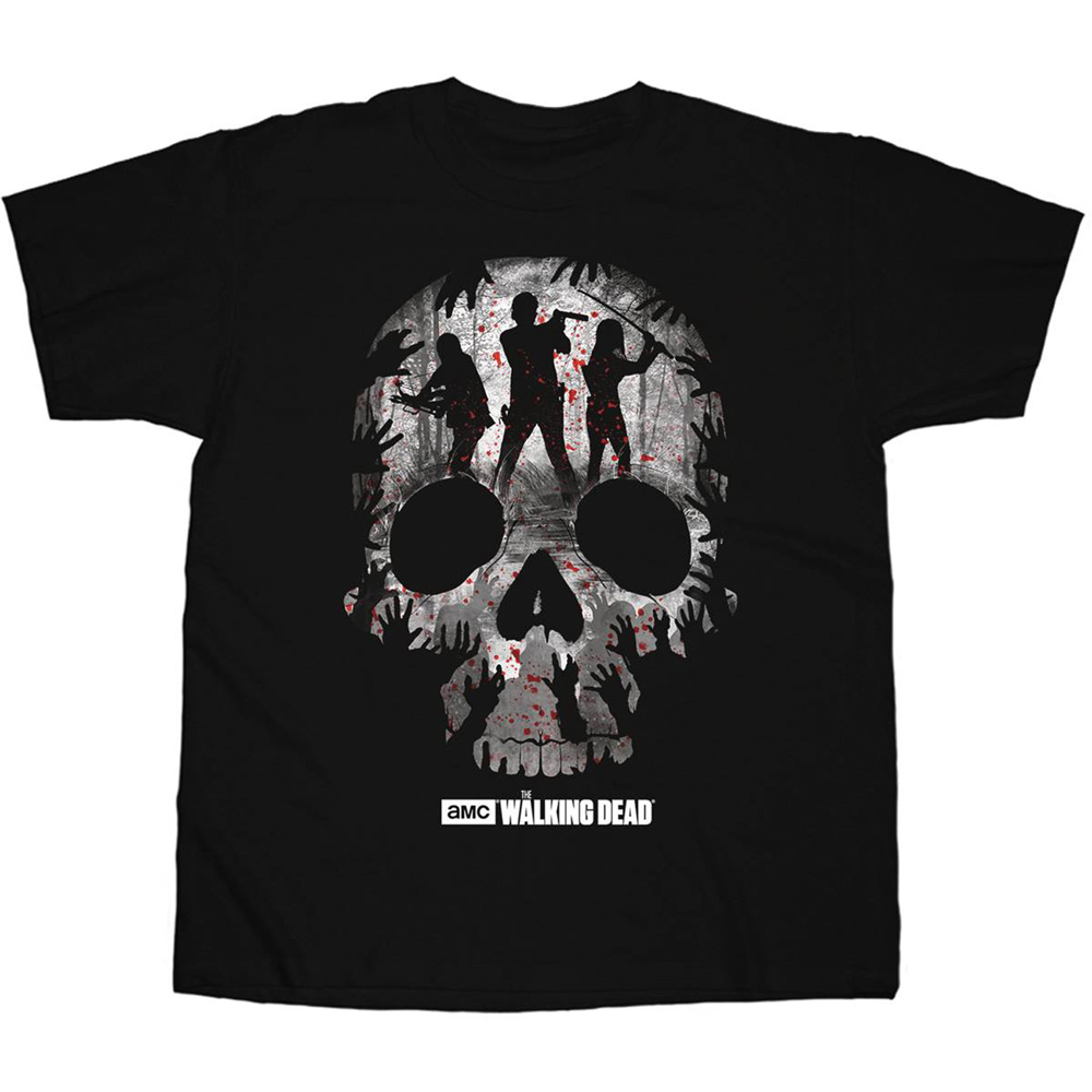 Image: Walking Dead T-Shirt: Skull Montage [Black]  (M) - Changes