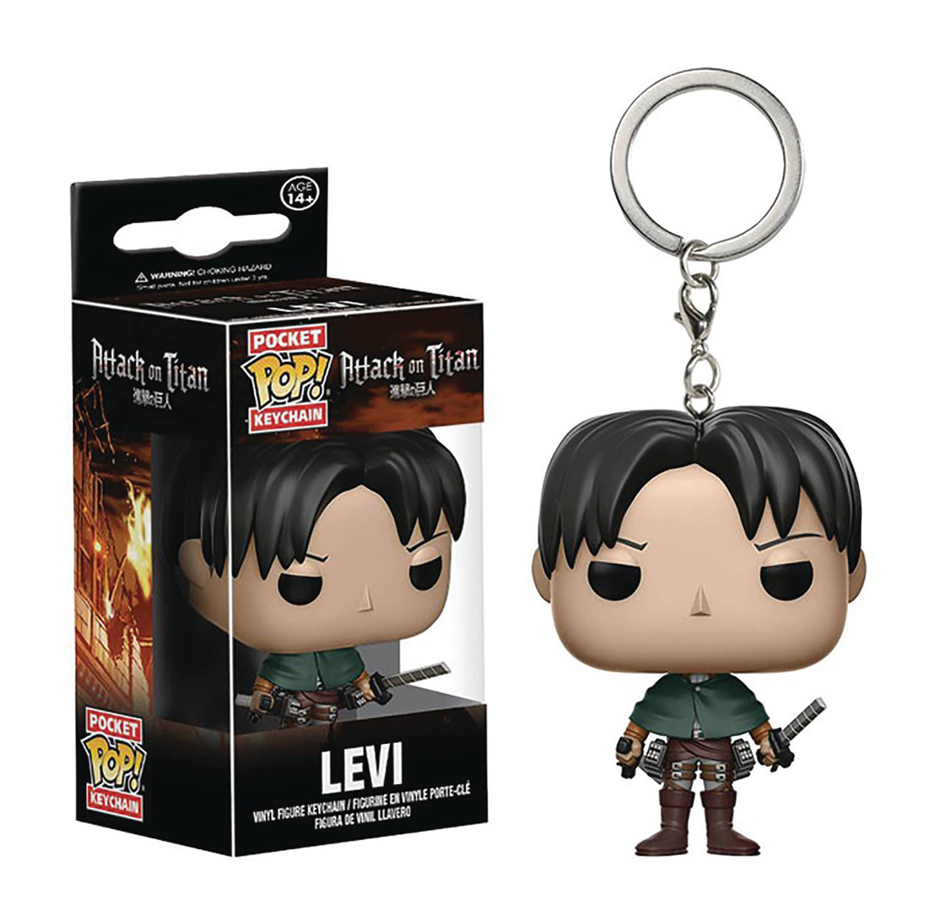 Image: Pocket POP! Figure Keychain Attack on Titan: Levi  - Funko