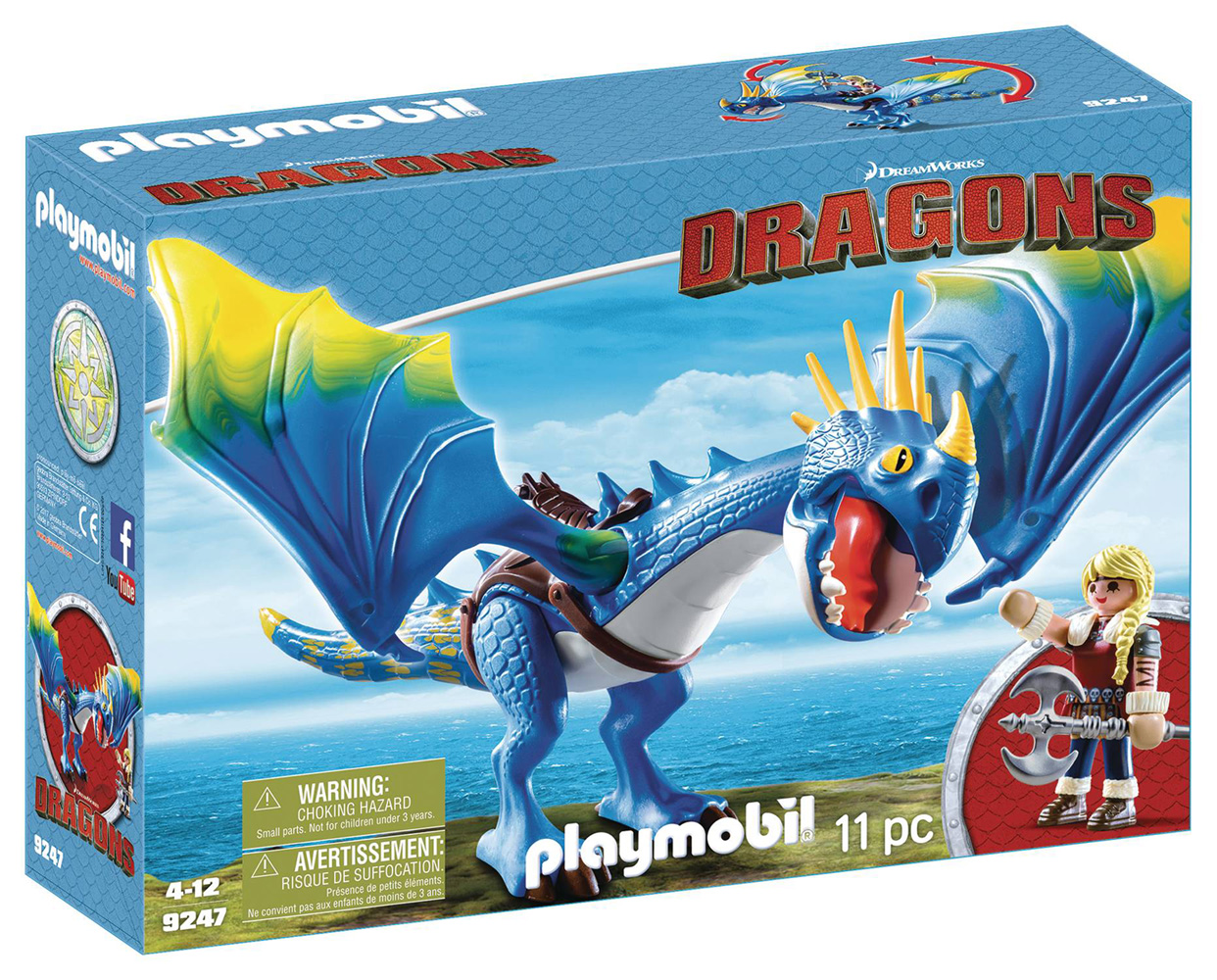 Image: How to Train Your Dragon Playmobil Play-Set: Astrid & Stormfly  - Playmobil Usa