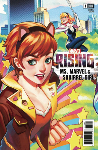 Image: Marvel Rising: Ms. Marvel / Squirrel Girl #1 (variant connecting cover - Rian Gonzales) - Marvel Comics