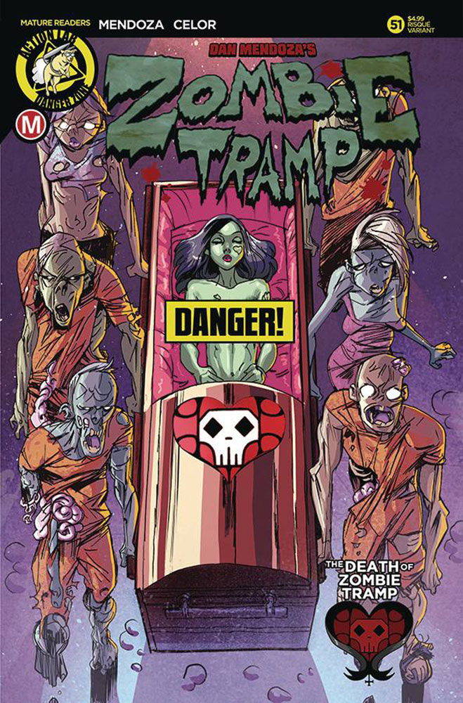 Image: Zombie Tramp #51 (cover B - Celor Risque variant) - Action Lab - Danger Zone