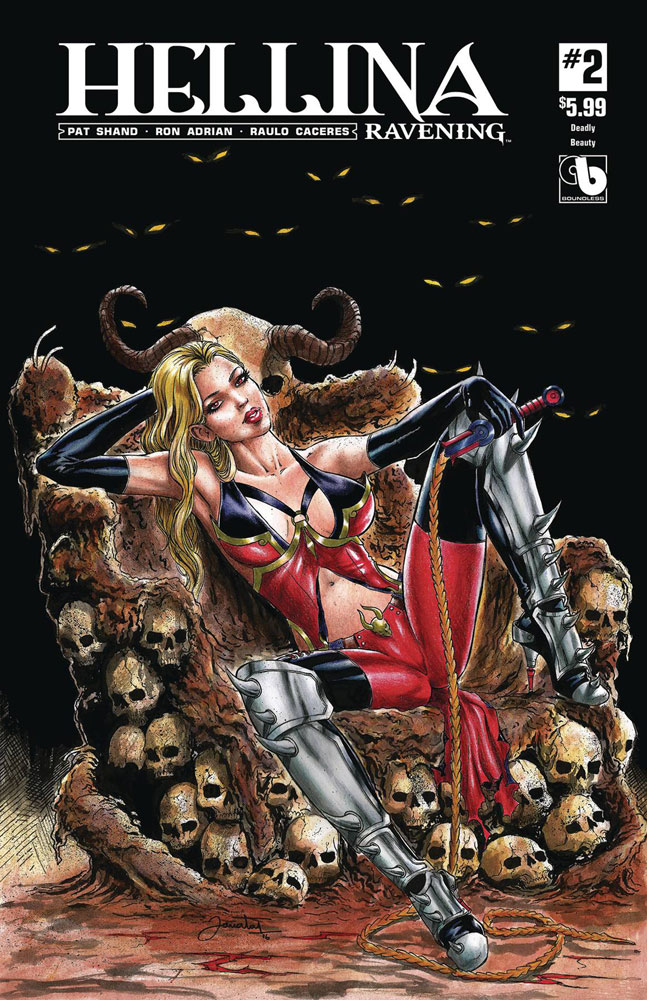Image: Hellina Ravening #2 (variant cover - Deadly Beauty) - Boundless Comics