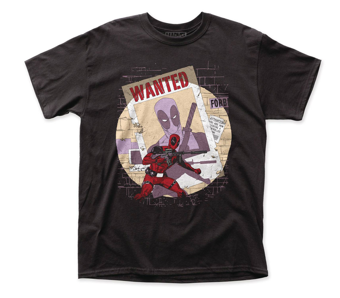 Image: Deadpool T-Shirt: Wanted [Black]  (M) - Impact Merchandising