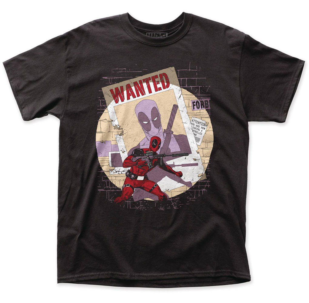 Image: Deadpool T-Shirt: Wanted [Black]  (XL) - Impact Merchandising