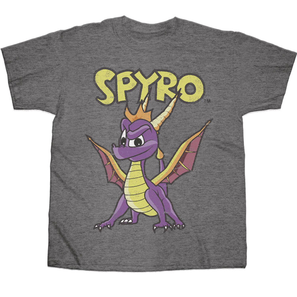 Image: Spyro T-Shirt: Hero Standing [Heather Grey]  (S) - Changes