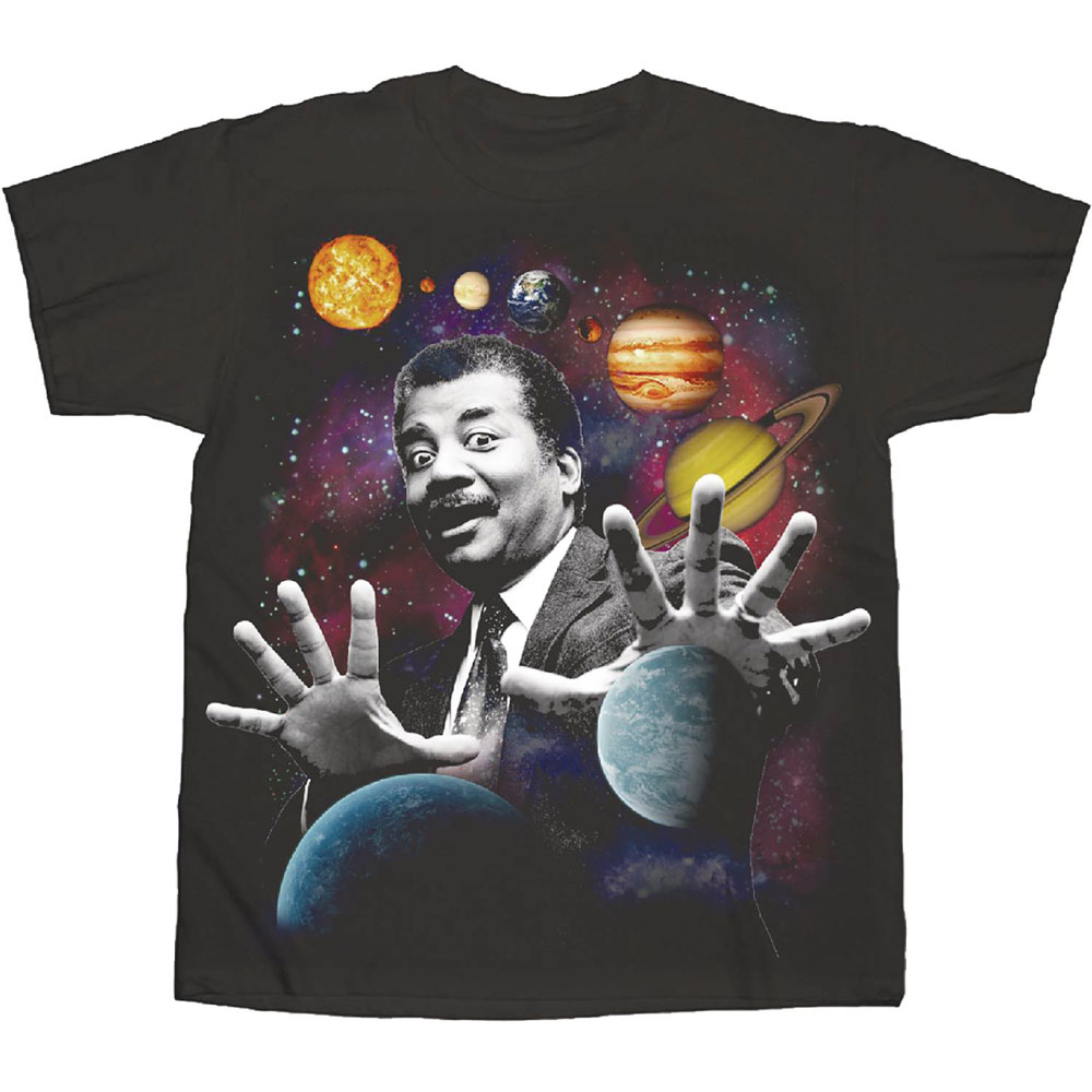 Image: Neil Degrasse Tyson T-Shirt: Planets [Black]  (L) - Changes