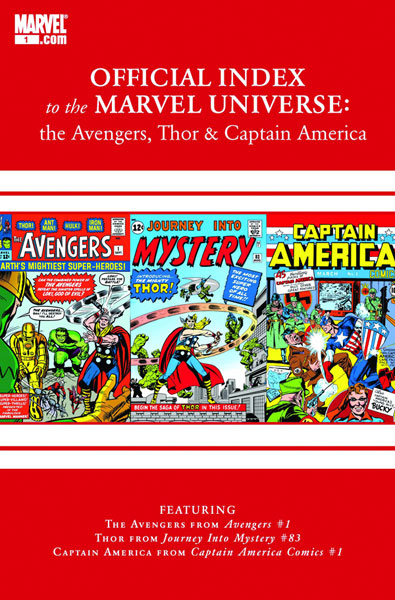 Image: Avengers, Thor & Captain America: Official Index to the Marvel Universe #1