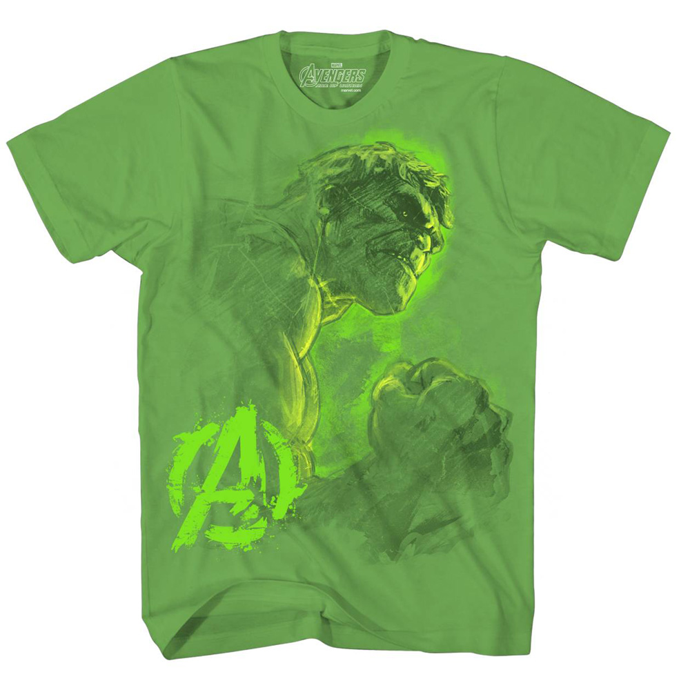 Image: Avengers 2 Hulk T-Shirt: 'Why U Mad?' [Shamrock]  (S) - 