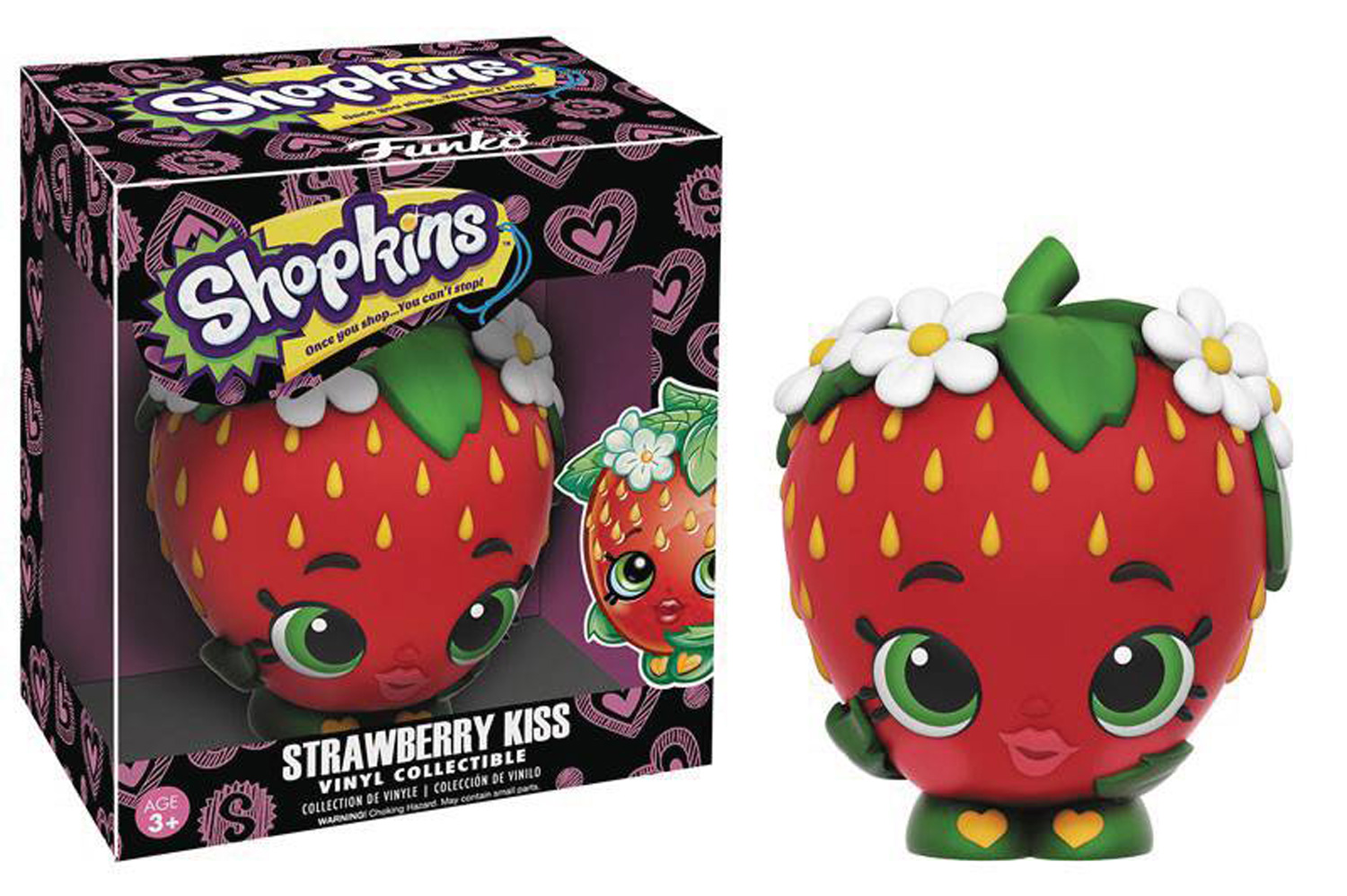 Image: Funko Shopkins Vinyl Figure: Strawberry Kiss  - Funko