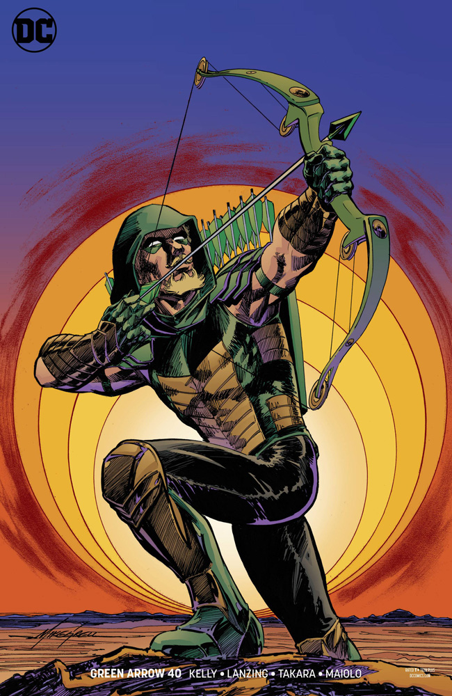 Image: Green Arrow #40 (variant cover - Mike Grell)  [2018] - DC Comics