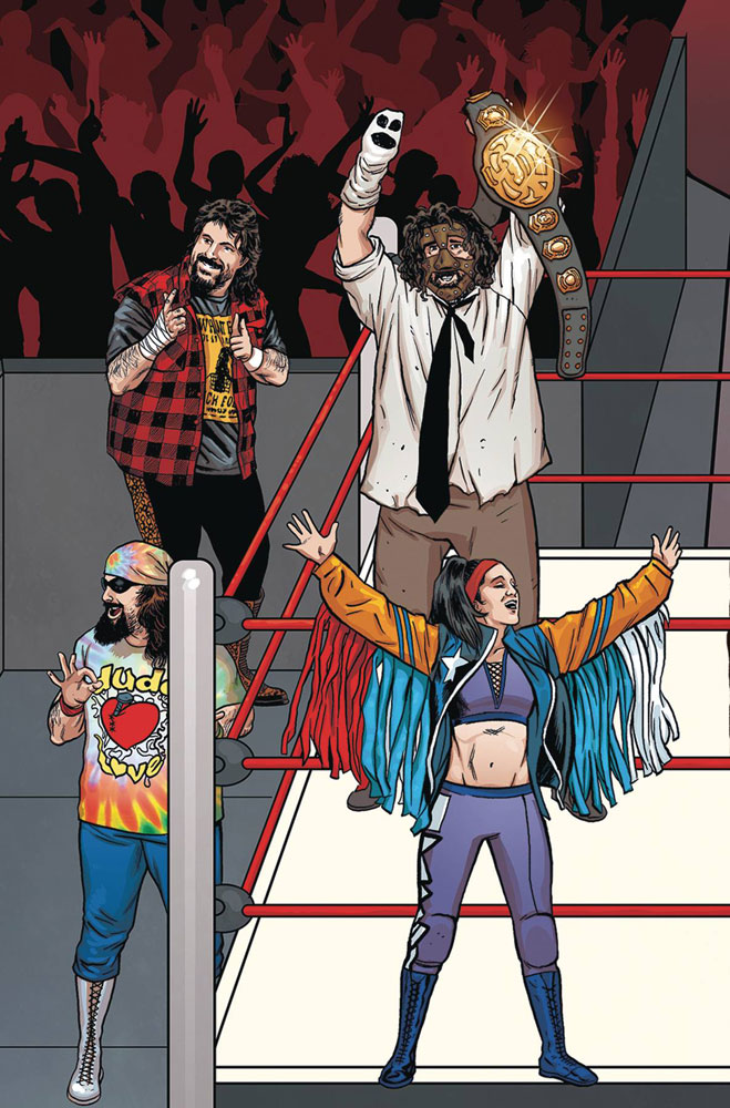 Image: WWE #17 (variant Connecting cover - Schoonover Raw)  [2018] - Boom! Studios