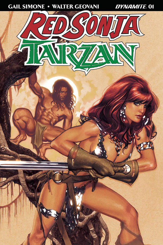 Red Sonja/Tarzan #1 Adam Hughes cover
