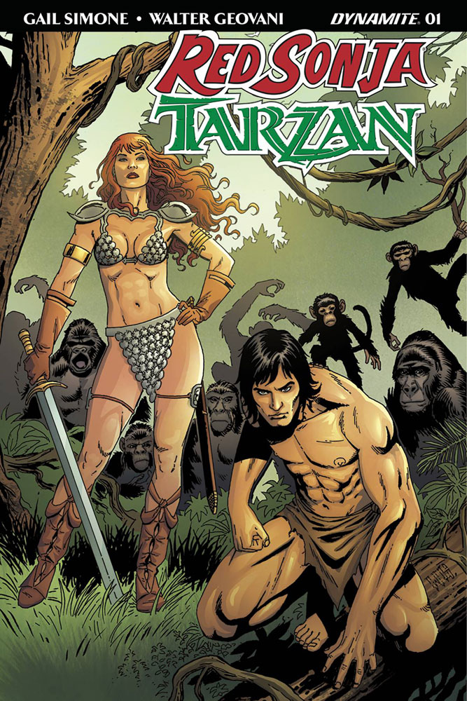 Image: Red Sonja / Tarzan #1 (cover D - Geovani)  [2018] - Dynamite