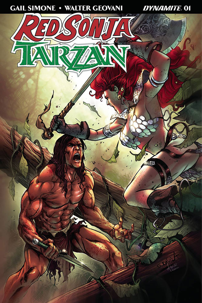 Red Sonja/Tarzan #1 Sergio Davila cover