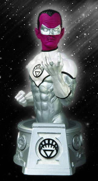 Image: Heroes of the DC Universe Bust: Blackest Night White Lantern Sinestro 