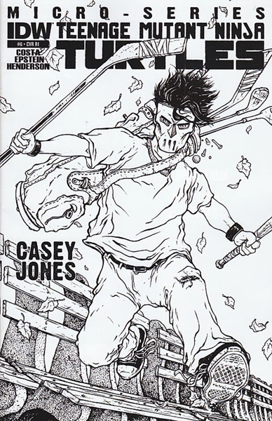 Image: Teenage Mutant Ninja Turtles Micro Series #6 (Casey Jones) (10-copy incentive cover) (v10) - IDW Publishing