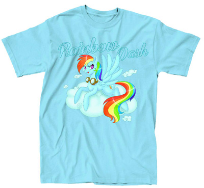 Image: My Little Pony: Rainbow Dash Nose Art T-Shirt [Light Blue]  (XL) - 