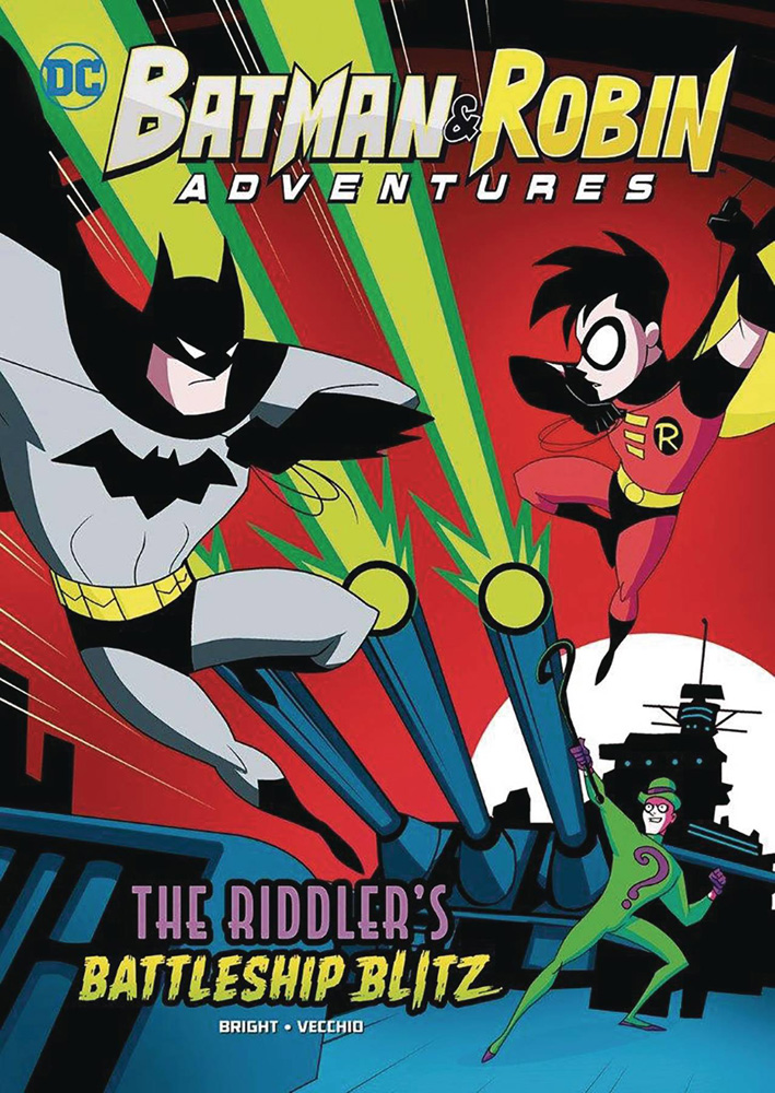 Image: Batman & Robin Adventures: The Riddler's Battleship Blitz SC  - Stone Arch Books