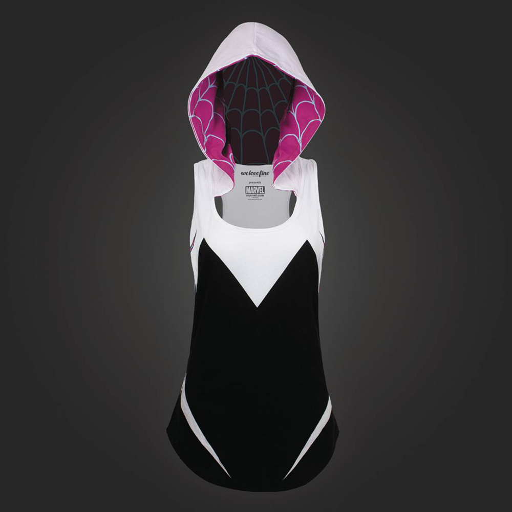 Image: Marvel I Am Spider-Gwen Hooded Tank  (M) - Mighty Fine