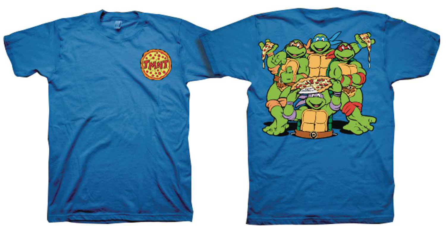 Image: Teenage Mutant Ninja Turtles T-Shirt: Front & Back [Royal Blue]  (L) - Freeze Cmi