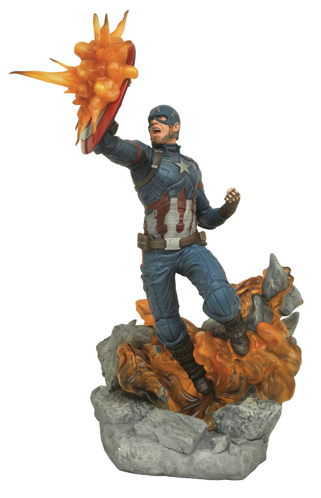 Image: Marvel Milestones Statue: Civil War Movie - Captain America  - Diamond Select Toys LLC