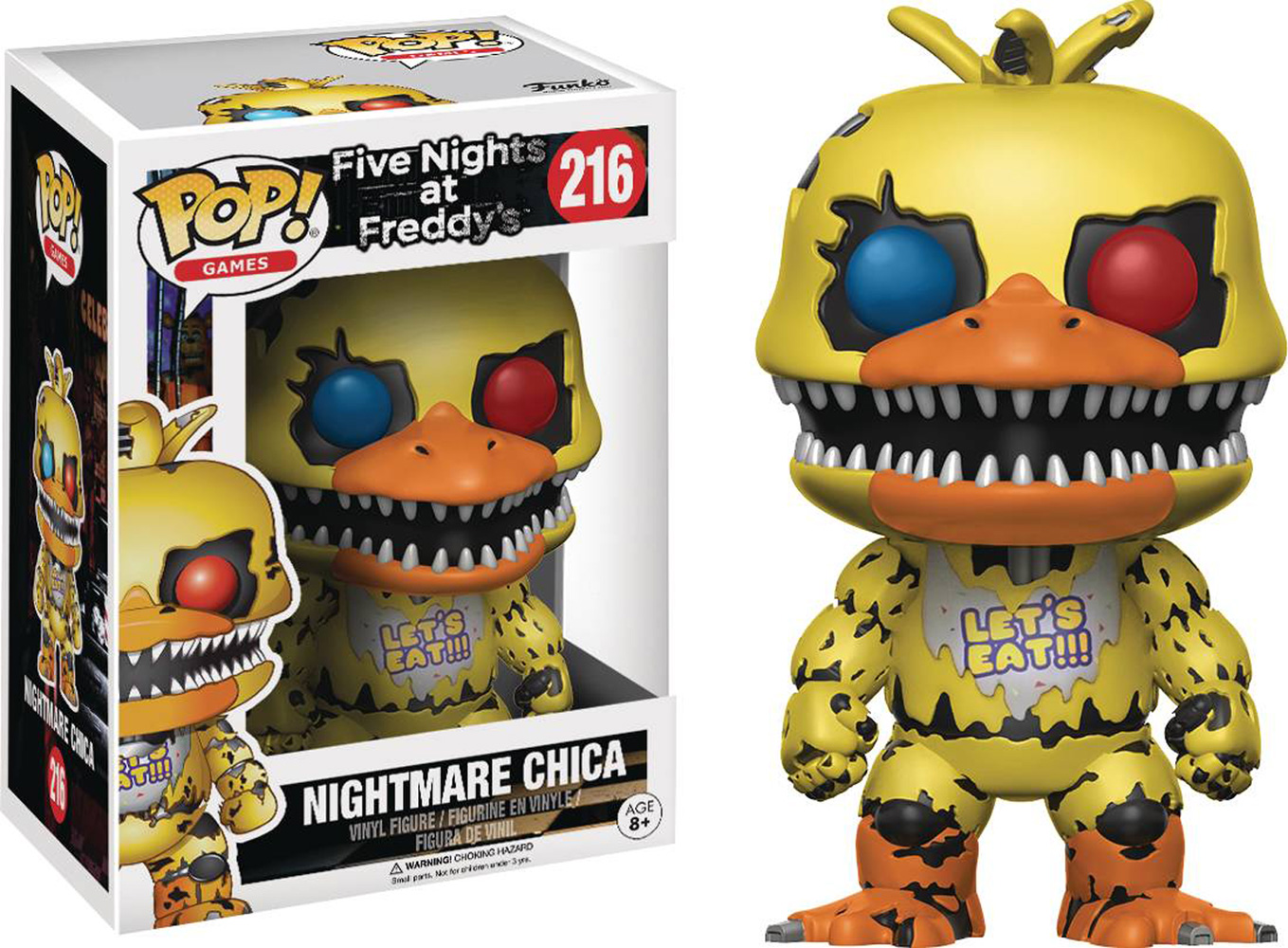 Image: Pop! Games Vinyl Figure 216: Five Nights at Freddy's - Nightmare Chica  - Funko