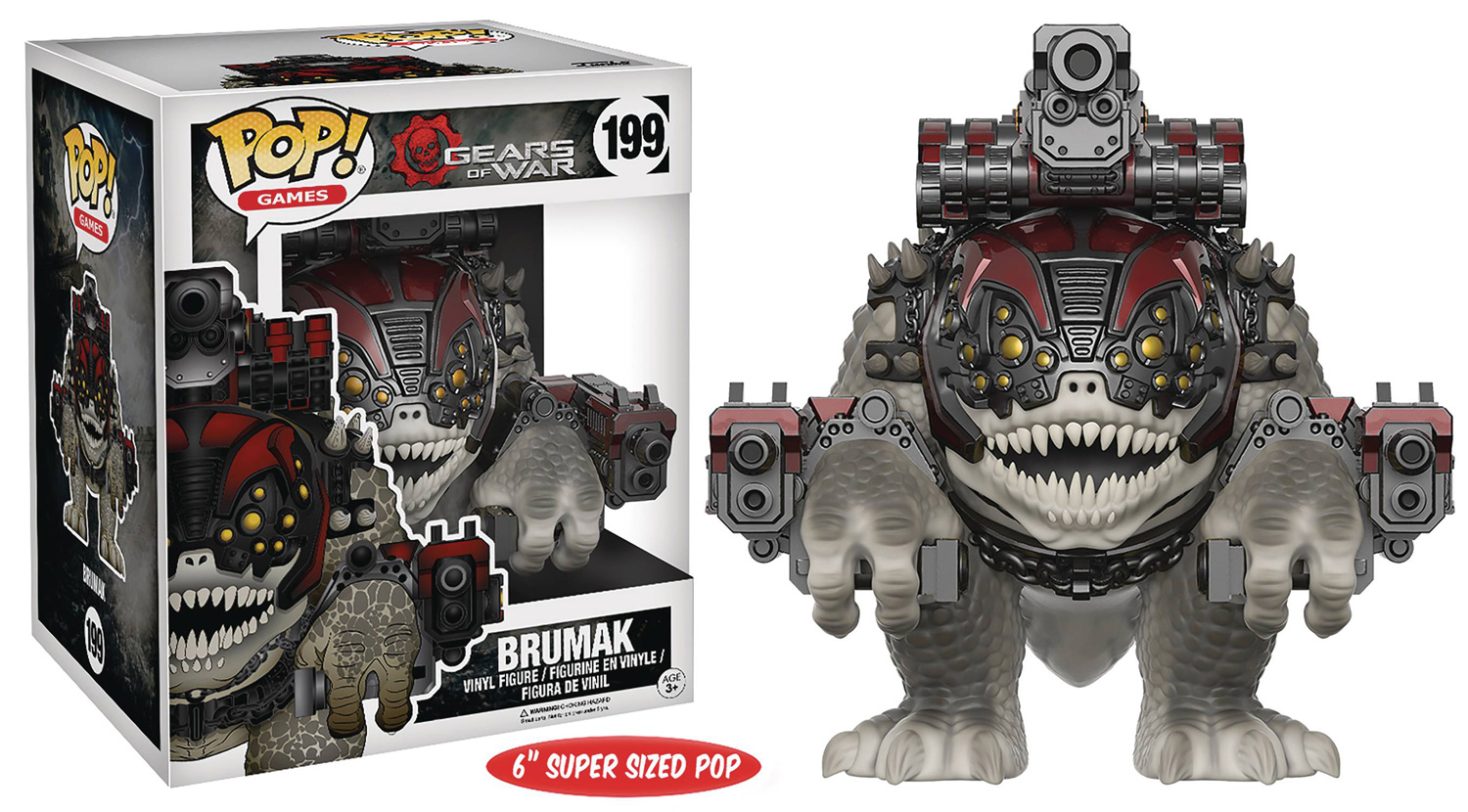 Image: Pop! Gears of War Vinyl Figure: Brumak  (6-inch) - Funko