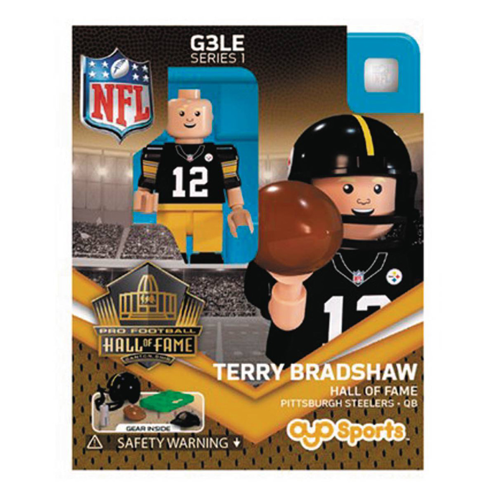 Image: Oyo NFL Mini Figure: Steelers Terry Bradshaw  (Throwback version) - Oyo Sports, Inc