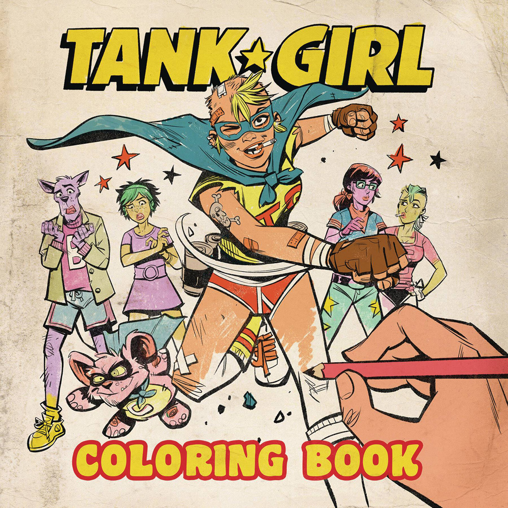 Image: Tank Girl Coloring Book SC  - Titan Comics