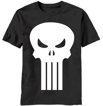 Image: Punisher: Plain Jane Black T-Shirt  (L) - Mad Engine