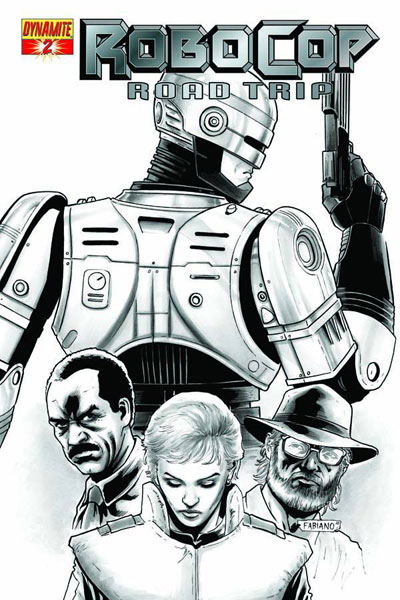 Image: Robocop: Road Trip #2 (10-copy Neves B&W incentive cover) (v10)