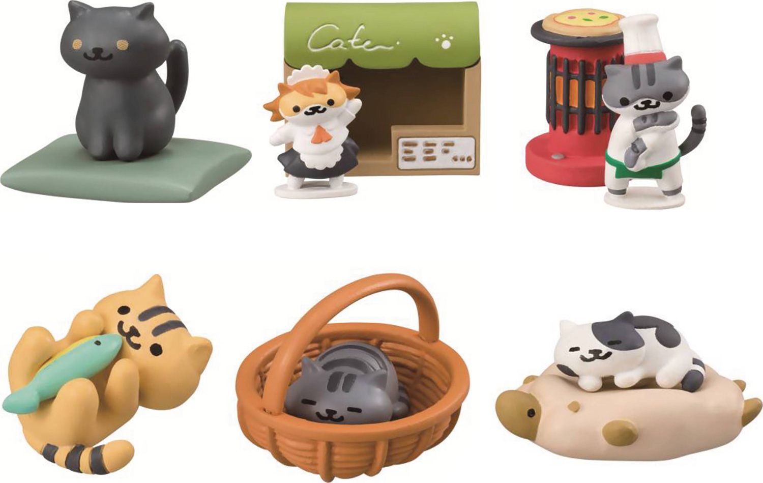 Neko Atsume Kitty Collector Desktop Figure V2 Blind Mystery Box Display