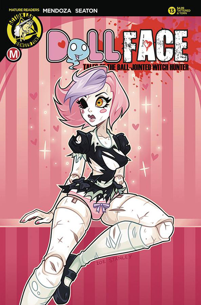 Image: Dollface #13 (cover D - Gransaull Pin Up Tattered & Torn)  [2018] - Action Lab - Danger Zone