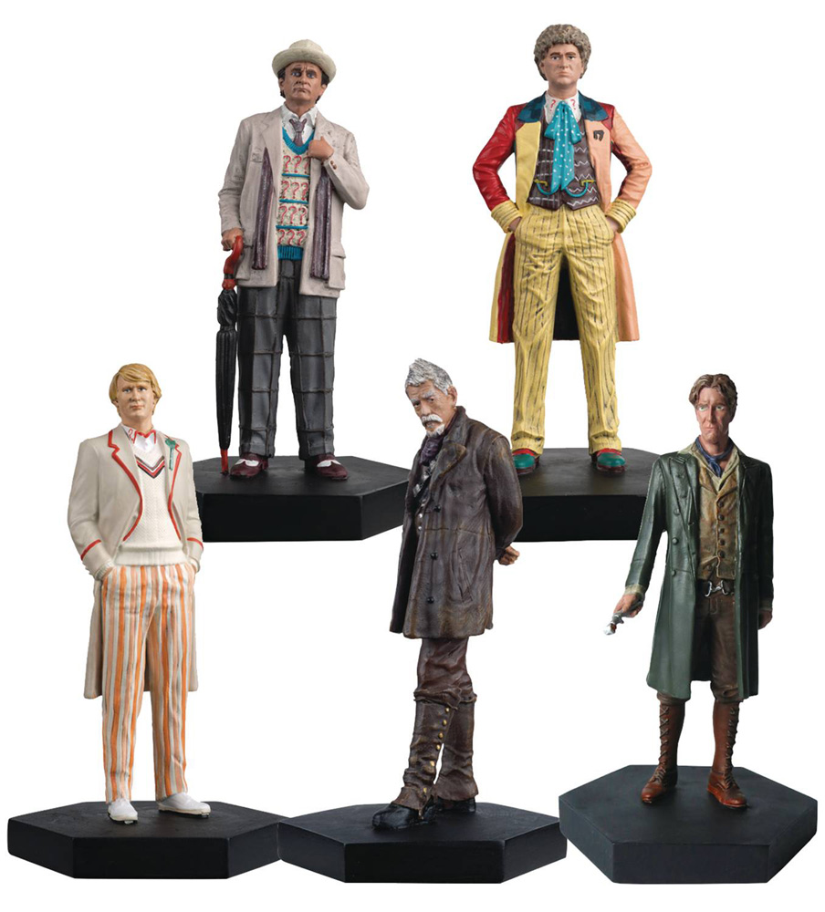 Image: Doctor Who Figure Set: Fifth-Eighth & War  - Eaglemoss Publications Ltd