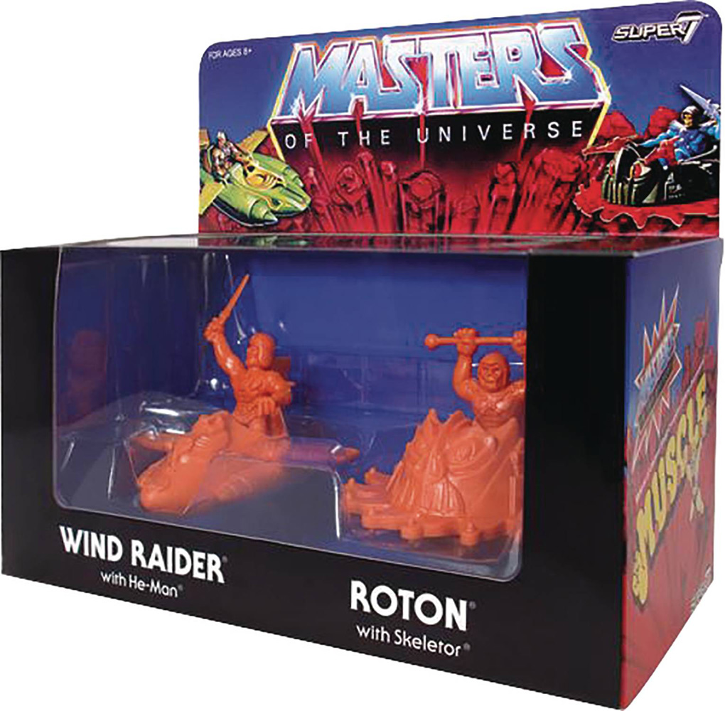 Image: Master of the Universe Muscle Figure 4-Pack  (Orange variant) - Super 7