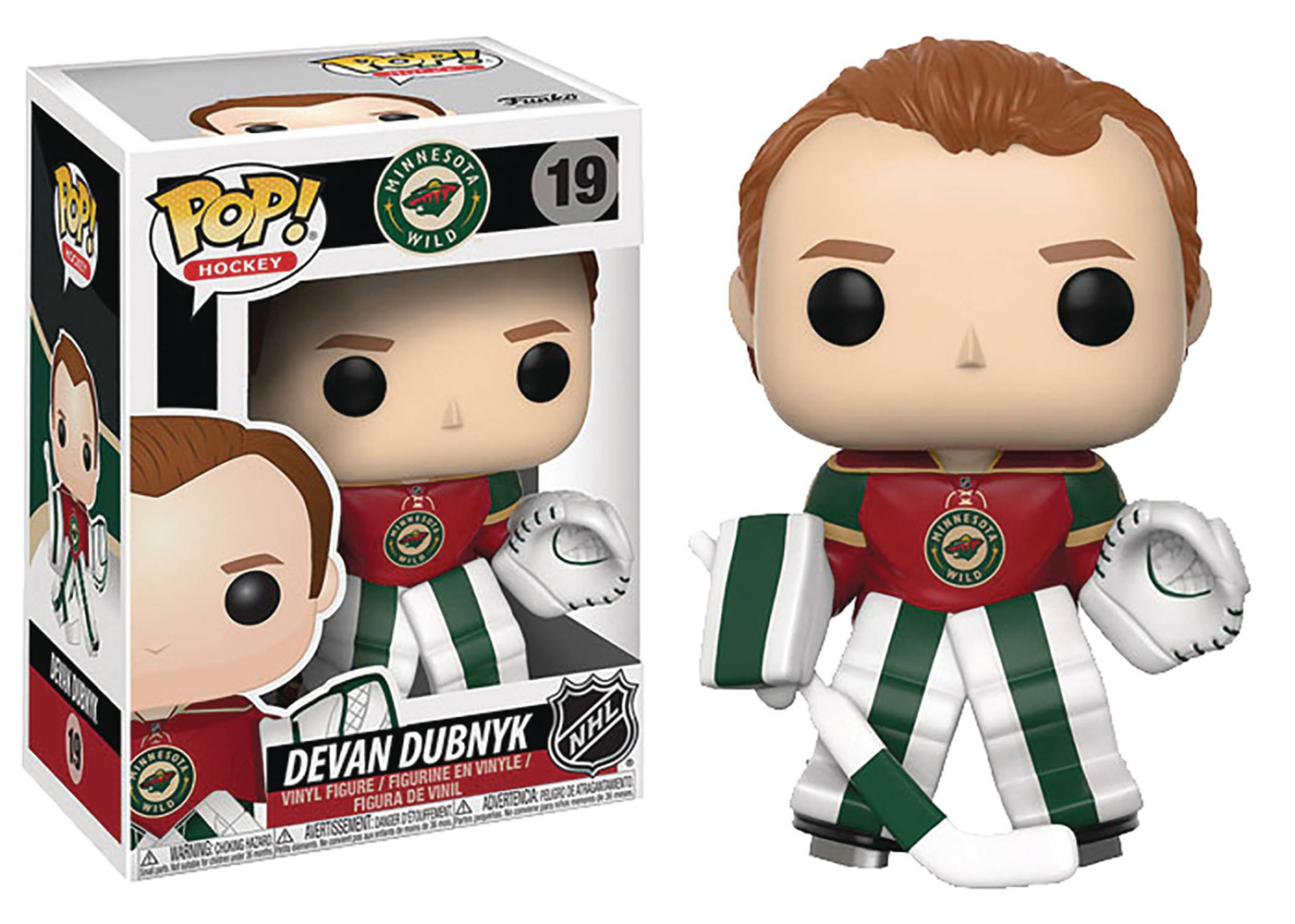 Image: Pop! NHL Series 2 Vinyl Figure: Devan Dubnyk  (Home Jersey) - Funko