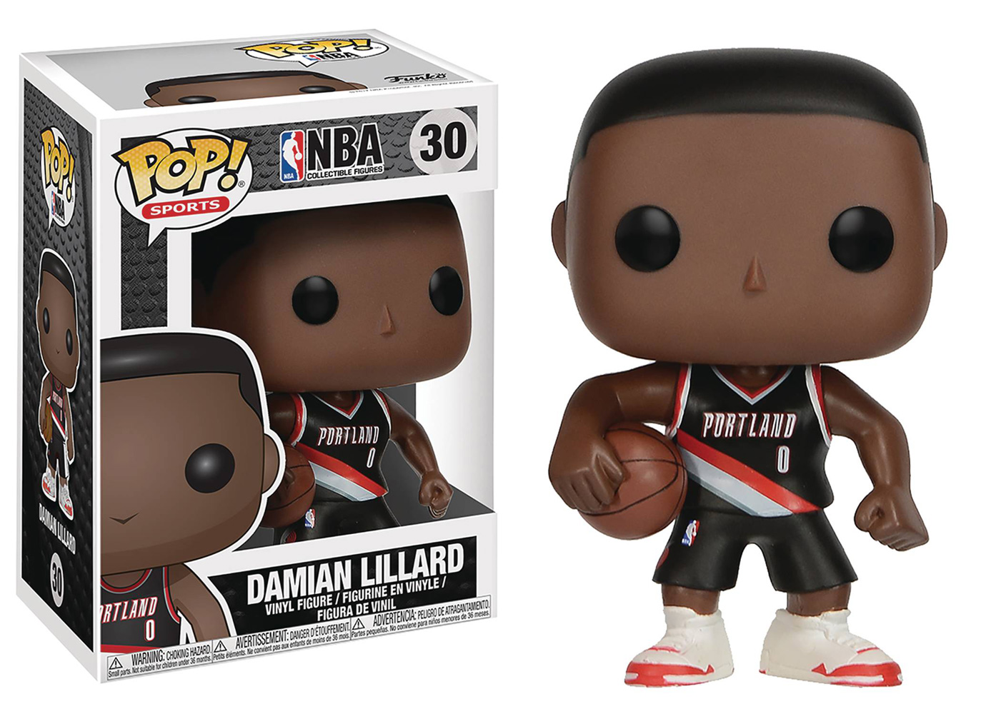 Image: Pop! NBA Vinyl Figure: Damian Lillard  - Funko