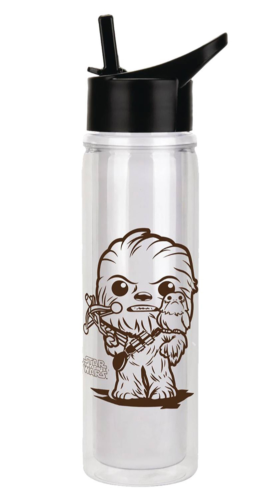 Image: Pop! Star Wars E8 Water Bottle: Chewbacca  - Funko