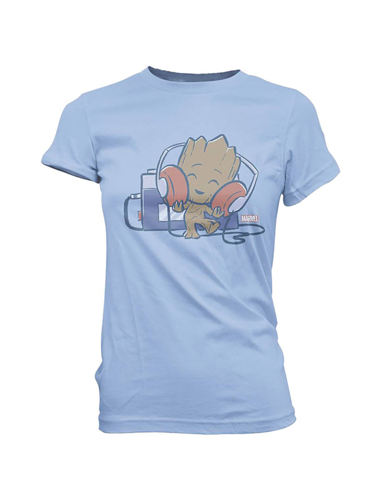 Image: Super Cute Tees - Groot Tape Deck T-Shirt  (M) - Funko