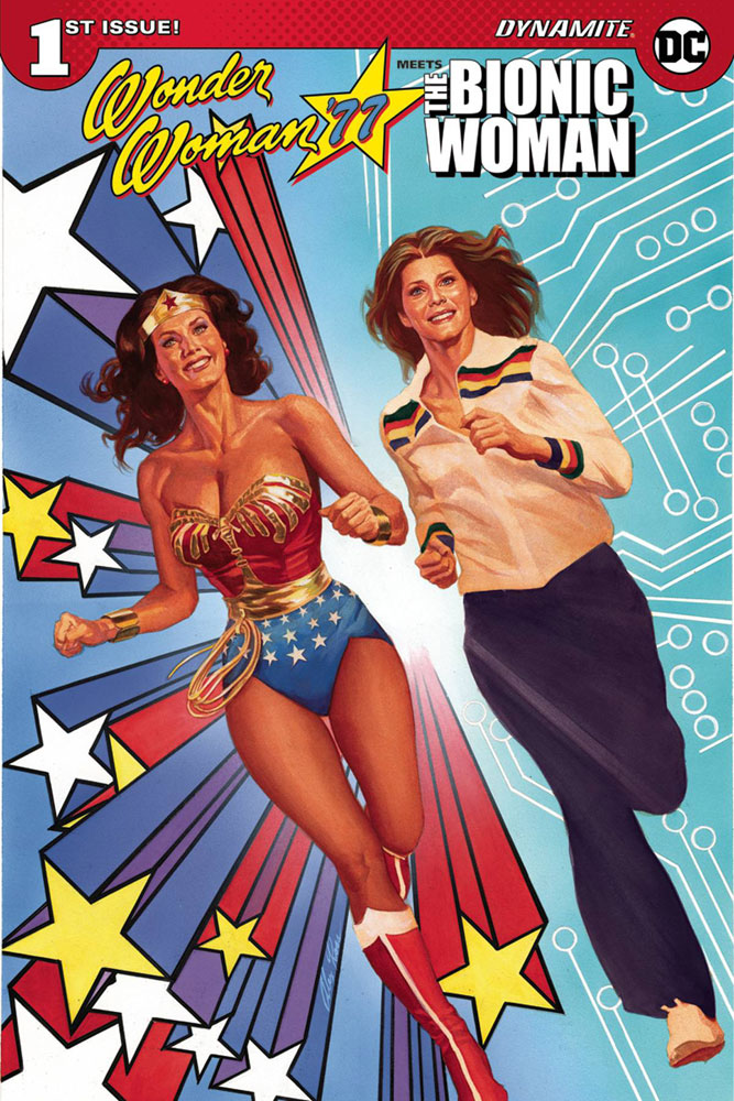 Wonder Woman '77 Meets the Bionic Woman #1 Alex Ross cover