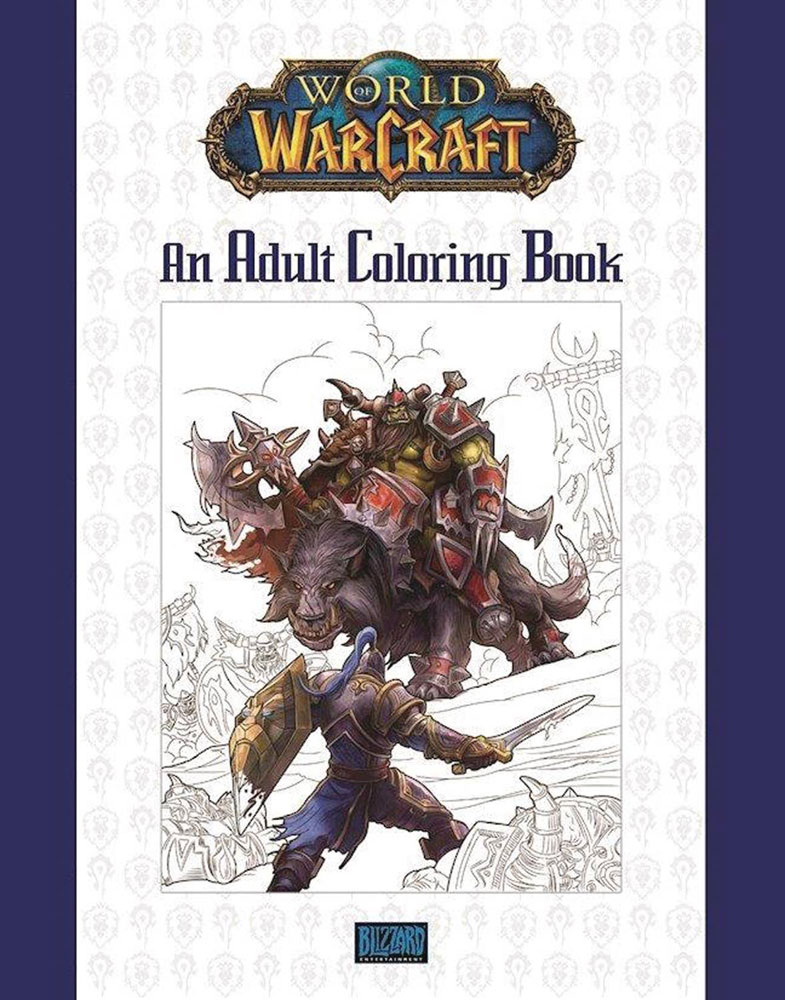 Image: World of Warcraft: An Adult Coloring Book SC  - Blizzard Entertainment