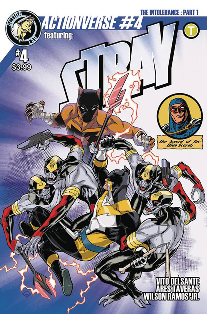 Image: Actionverse, Featuring Stray #4 (cover A - Izaakse)  [2017] - Action Lab Entertainment