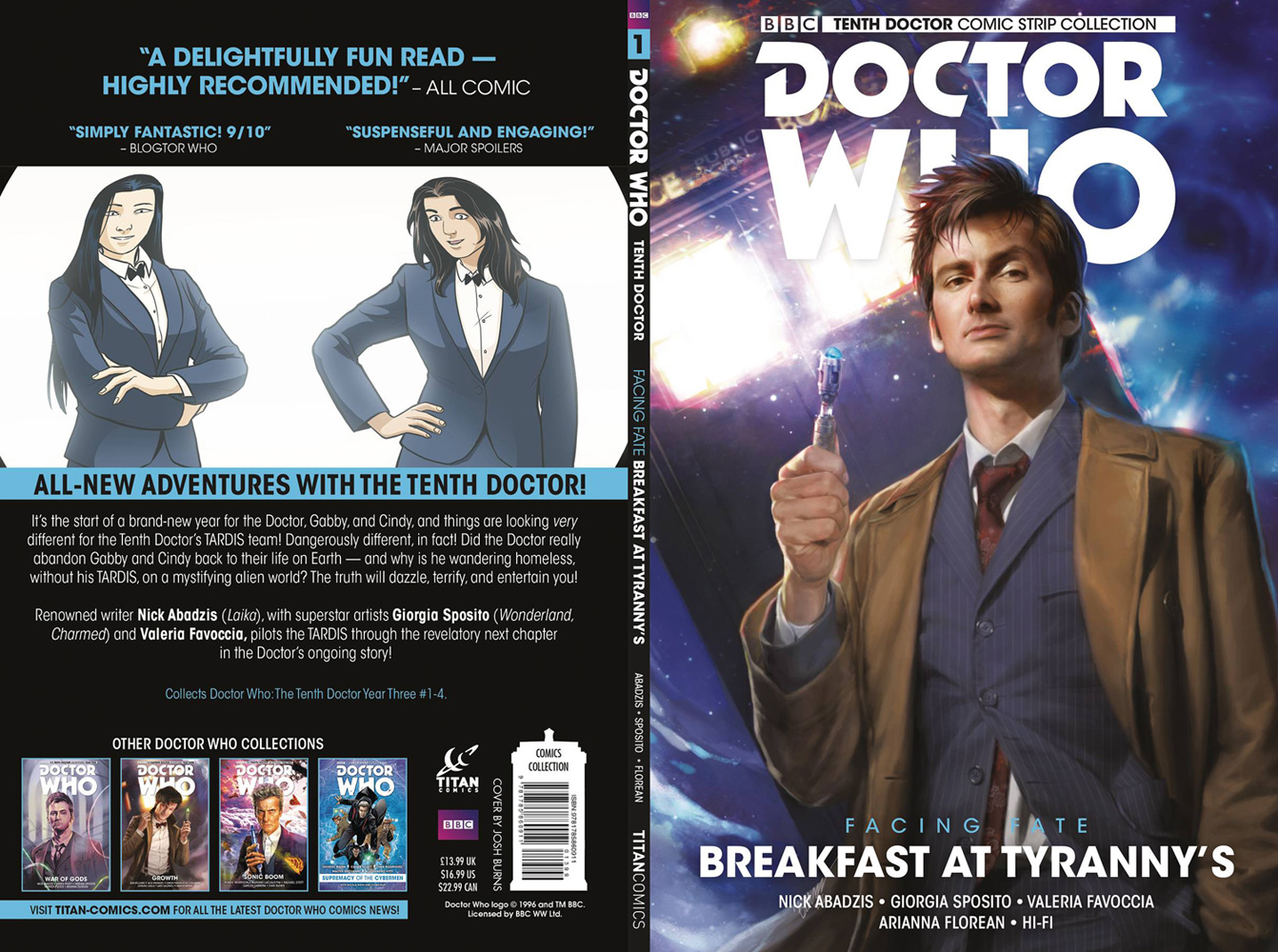 Image: Doctor Who: The 10th Doctor Facing Fate Vol. 01: Breakfast at Tyranny's SC  - Titan Comics