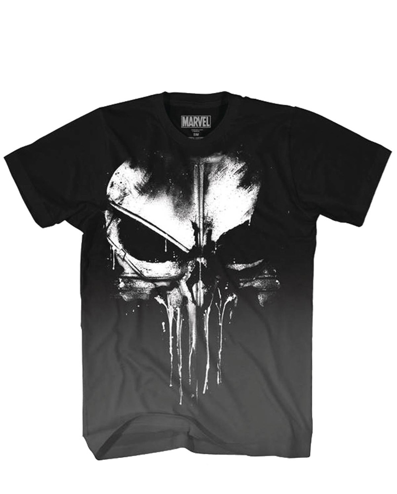 Image: Marvel T-Shirt: Punisher Frank Castle [Black]  (S) - Mad Engine