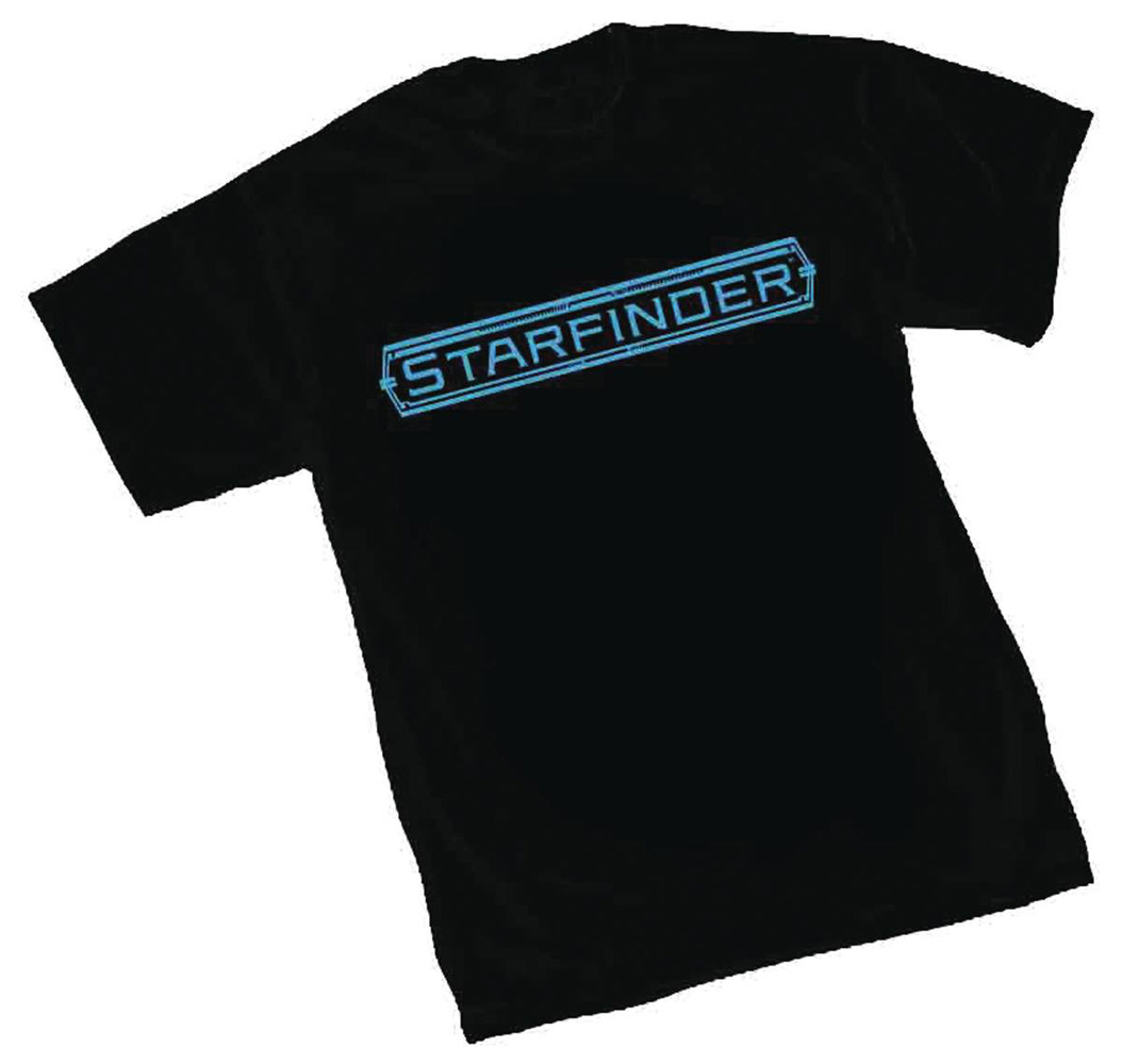 Image: Starfinder T-Shirt: Logo [Black]  (M) - Off World Designs